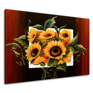 Gario Ručne maľovaný obraz Prekrásne slnečnice 120x80cm