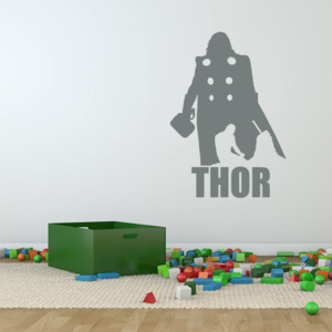 GLIX Avengers Thor - samolepka na stenu Šedá 90x60 cm