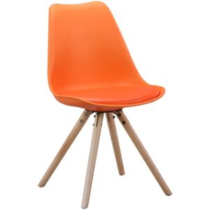 Oranžová jedálenská stolička Brandy - 49*54*83.5 cm