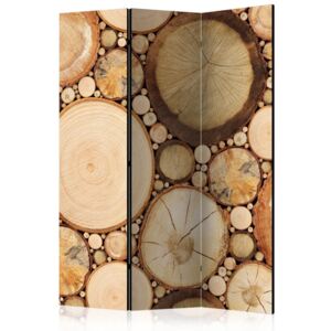 Paraván Wood grains Dekorhome 135x172 cm (3-dielny)