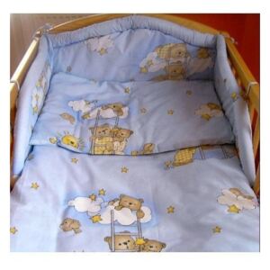 2-dielne posteľné obliečky New Baby 90/120 cm modré s medvedíkom