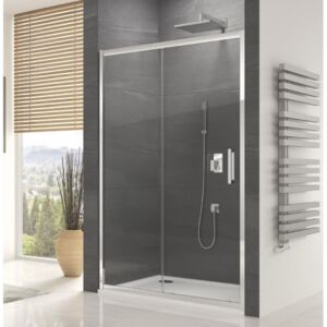 SANSWISS Ocelia sprchové dvere 140 2 - dielne posuvné aluchróm číre sklo