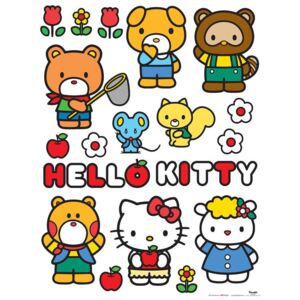 AG Design Hello Kitty - nálepka na stenu 65x85 cm