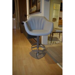 PIQUET barová stolička s podrúčkami výškovo nastaviteľná koža OZZIO výpredaj