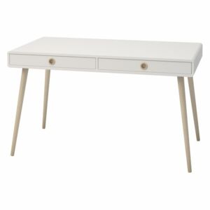 Písací stôl JOSHUA biela, 130x70 cm