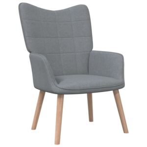 Relaxačná stolička 62x68,5x96cm svetlosivá látka