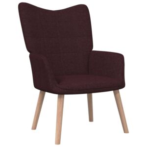 Relaxačná stolička 62x68,5x96 cm fialová látka