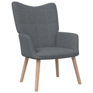 Relaxačná stolička 62x68,5x96cm tmavosivá látka