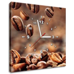 Gario Obraz s hodinami Kávové bohatstvo Rozmery (š x v): 40 x 40 cm
