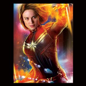 Rámovaný Obraz - Captain Marvel - Glow