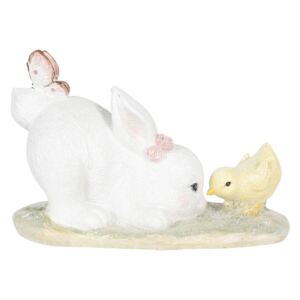 Veľkonočné dekorácie králika s kuraťom - 25 * 12 * 16 cm