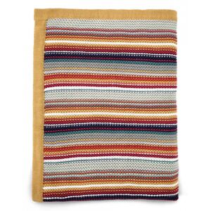 Pletená deka farebné prúžky