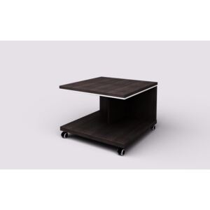 Konferenčný stolík Wels - mobilný, 700 x 700 x 500 mm, wenge