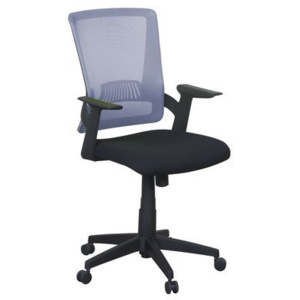 Kancelárska stolička Eva, sieť, čierna/sivá