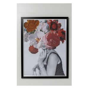 KARE DESIGN Obraz s rámom Flower Lady 152x117 cm