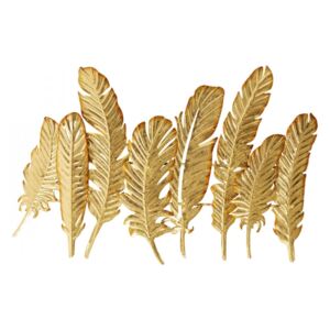 KARE DESIGN Vešiak Leaf – zlatá, 86 cm