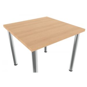 Lacný štvorcový jedálenský stôl 80 x 80 cm rovné nohy - Ostré