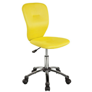 Kancelárska stolička COLOR, 83-93x40x40x44-54, žltá