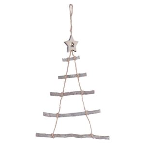Clayre & Eef Závesný vianočný stromček - 34 * 1 * 50 cm