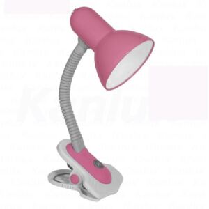 Stolní lampa s klipem Kanlux Suzi 07153 růžová