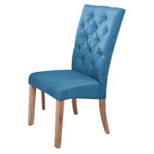 Jedálenská stolička Atena modrá/natural