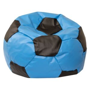 Futbalová lopta XL - sedací vak modrá čierna