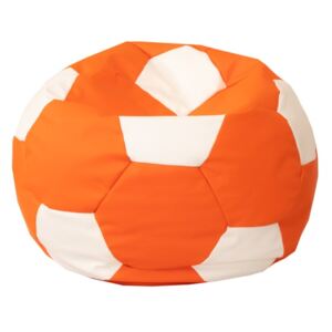 Futbalová lopta S- sedací vak oranžovo biela