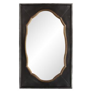 Vintage nástenné zrkadlo v čiernom ráme - 55 * 6 * 89 cm