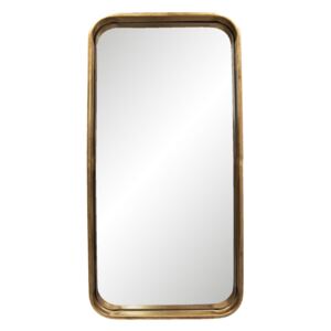 Nástenné zrkadlo so zlatým rámom - 28 * 3 * 56 cm