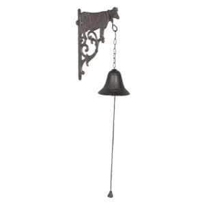 Liatinový zvonček s kravou Cow - 10 * 19 * 25 cm