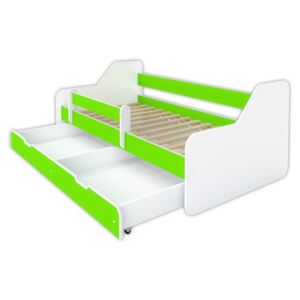 Detská posteľ Dione 160x80 zelená (bez úložného priestoru)