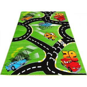 Detský kusový koberec Cestičky zelený, Velikosti 200x300cm