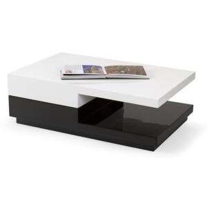 Luxusné konferenčný stôl MASPAT, biela / čierna