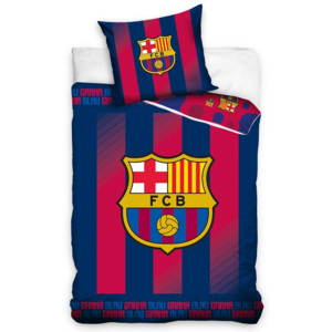 TopTrade Bavlnené obliečky FC Barcelona Blaugrana, 140 x 200 cm, 70 x 80 cm