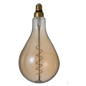 Lampa hnedá sklenená LED závesná 2ks set ICONIC VINTAGE