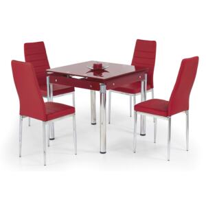 Jedálenský stôl Kent červená (pre 4 osoby). Vlastná spoľahlivá doprava až k Vám domov