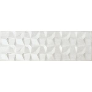 Obklad biely lesklý plastický 20x60cm MORE DIAMOND WHITE SKLADOM