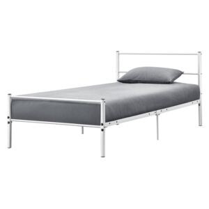 [en.casa] Kovová posteľ 'Argos' AADB-1704 90x200 cm biela