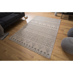 Dizajnový koberec Kelly 240x160 béžový / čierny vzor