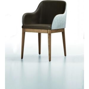 MARILYN P-LG dizajnová stolička s podrúčkami /drevené nohy/ MIDJ - Cat.A