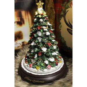 Rozprávkový hrací svietiaci vianočný stromček 30cm