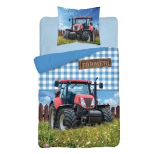 DETEXPOL Obliečky Traktor Farmer Bavlna, 140/200, 70/80 cm