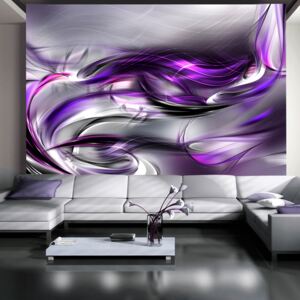Bimago Fototapeta - Purple Swirls 400x280 cm