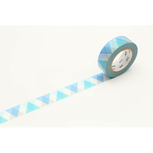 Japonská papierová páska Blue Triangle and Diamond