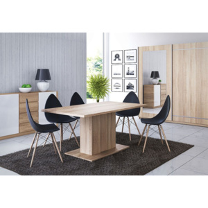 Stôl DENAR, 160x76x90 cm, sonoma