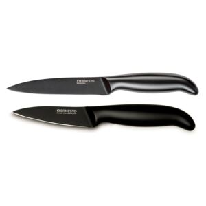 ERNESTO® Kuchynský nôž, čierny (súprava univerzálny nôž a lúpací nôž) (100336408)