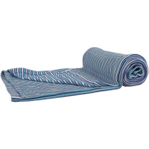 Bambusová deka modré prúžky oboulíc