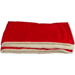 Červená zimná merino deka