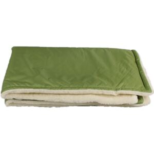 Zelená zimná merino deka