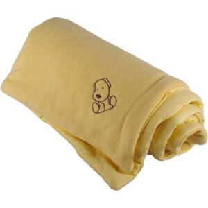 Zateplená detská deka žltá